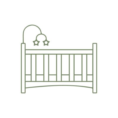 BABY CRIB WITH LINEN
